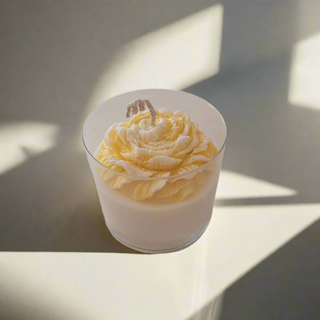 Handmade Floral Candle