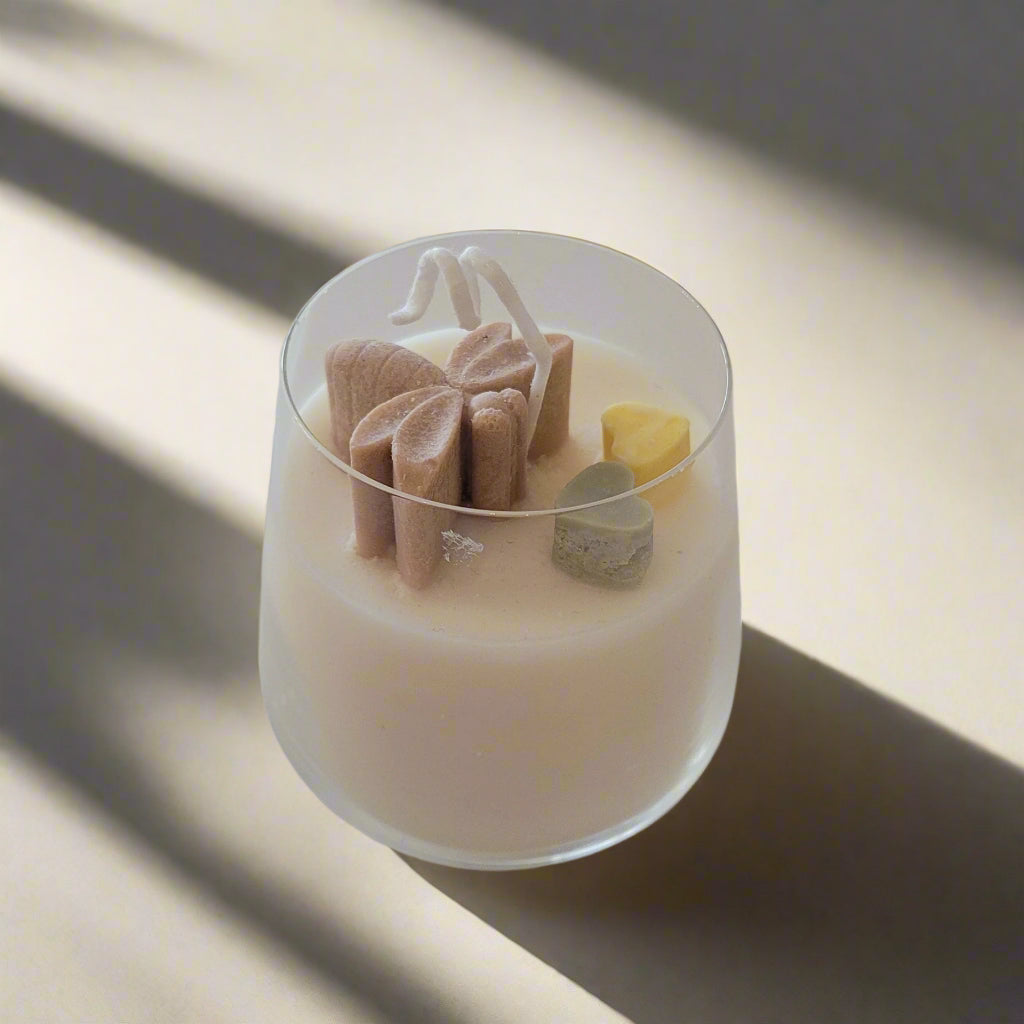 Handmade Floral Candle