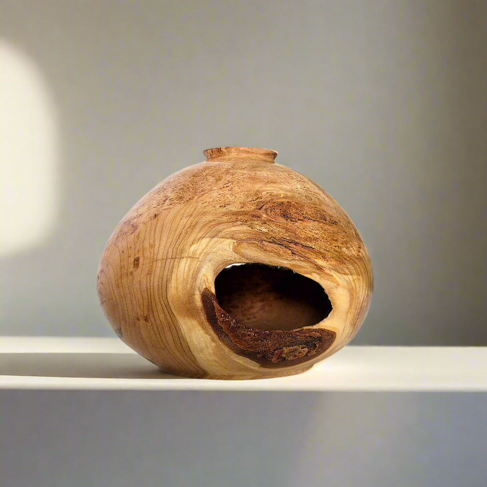 Small Cherry Burl Vase