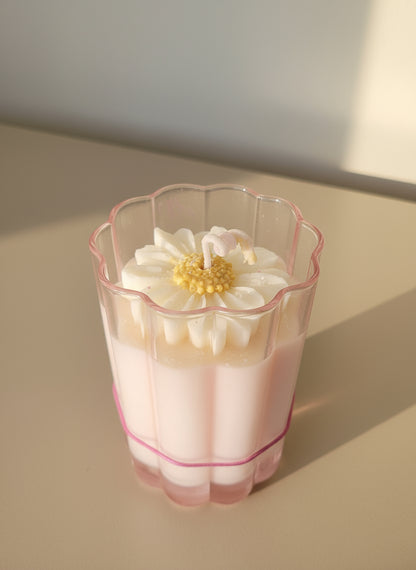 Handmade Floral Candle