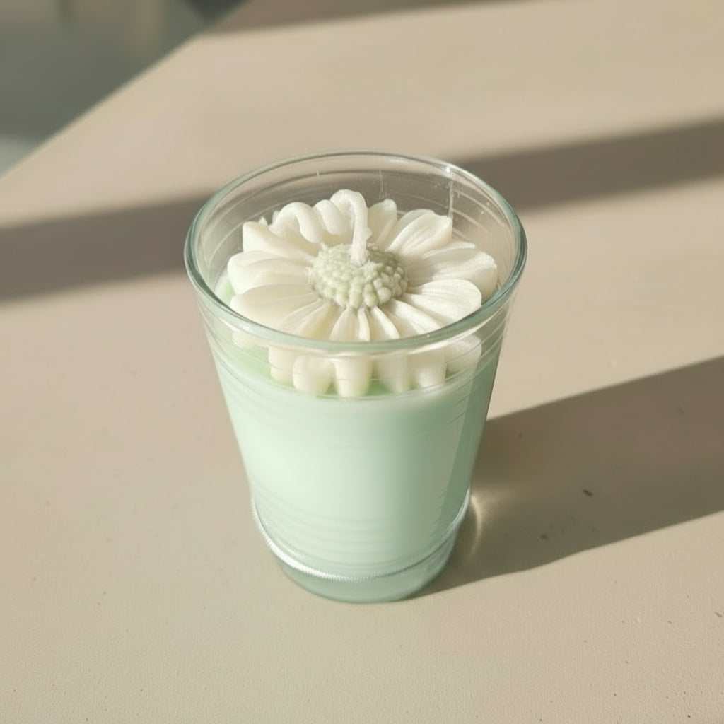 Handmade Floral Candle