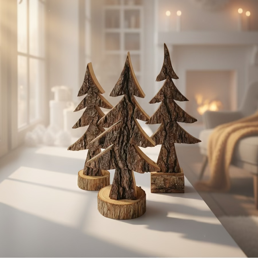 Rustic Wooden Trees