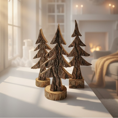 Rustic Wooden Trees