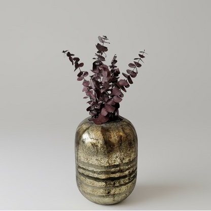 Silver Metallic Vases
