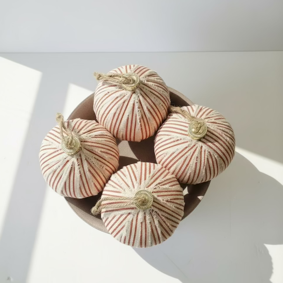 Red & White Ribbon Ornaments