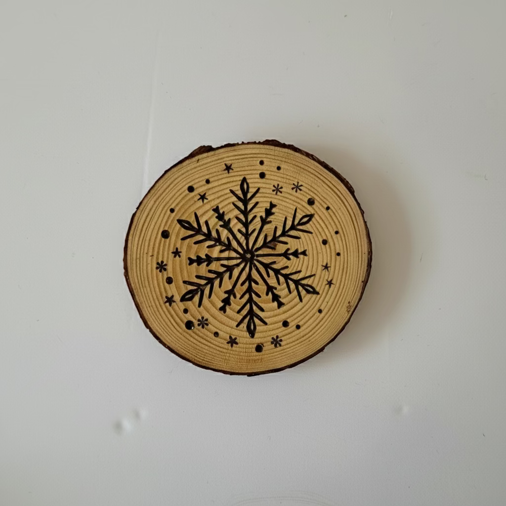 Forced Creations Snowflake Coasters