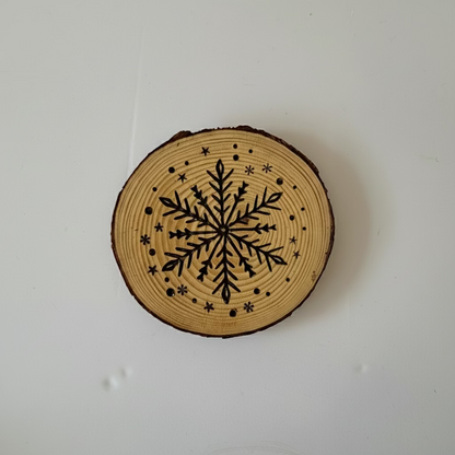 Forced Creations Snowflake Coasters