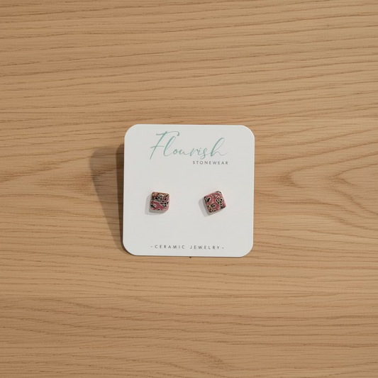 Flourish Stonewear Rectangle Studs