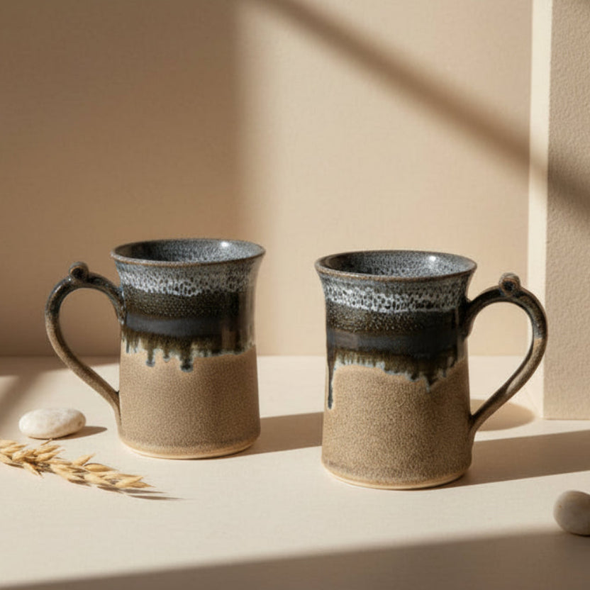 Drip Glazed Mug Set