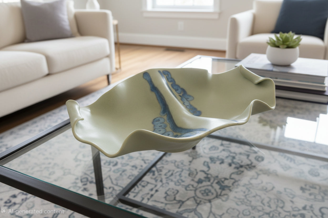 Coastal Wave Ceramic Bowl