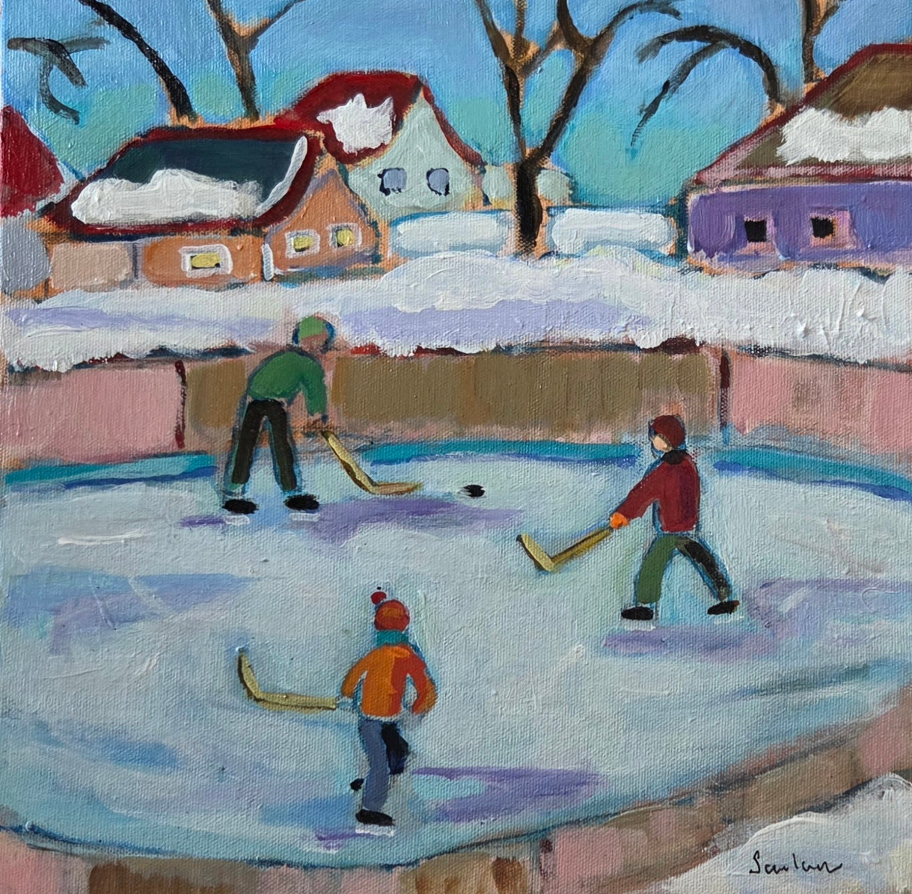 Afternoon Pond Hocky