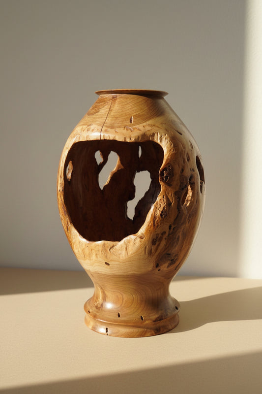 Cherry Burl Vase