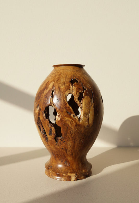Cherry Burl Vase