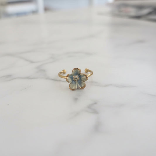 Green Floral Ring