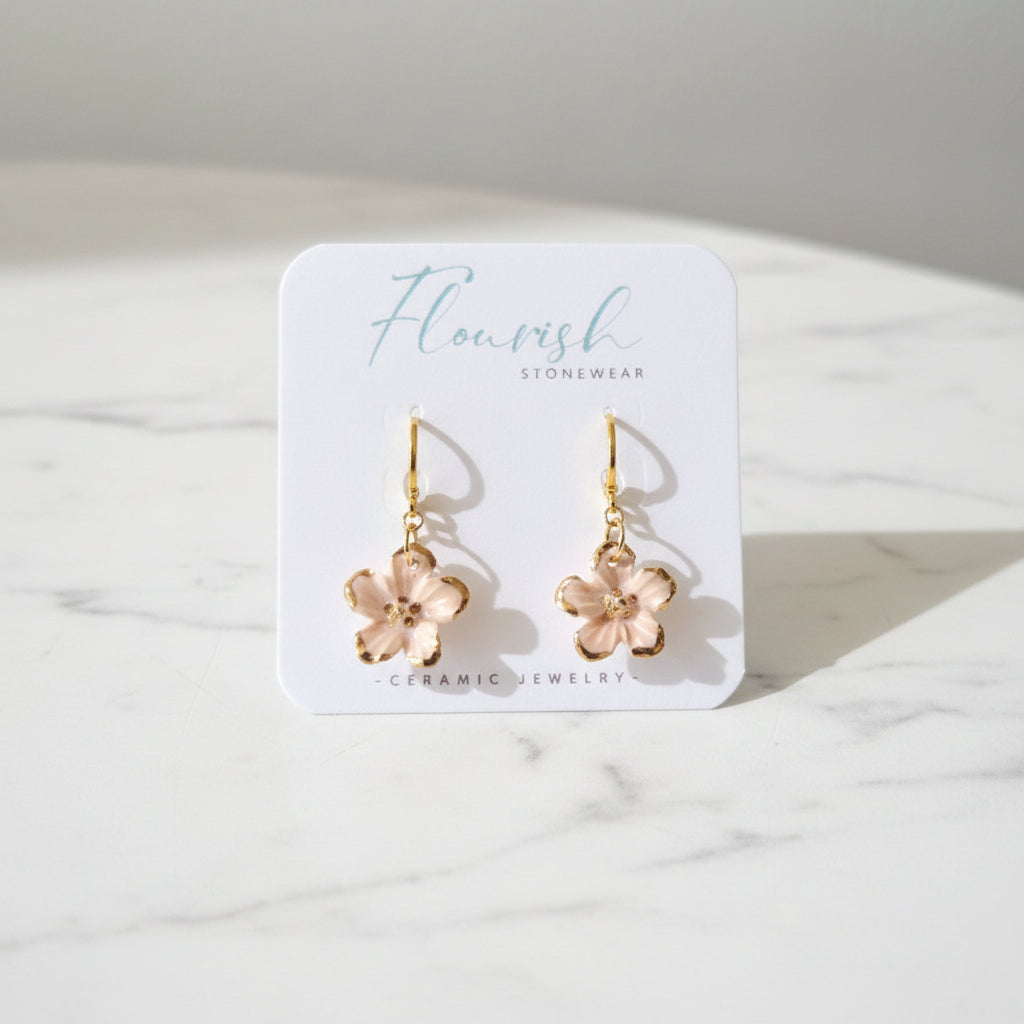 Flourish Stonewear Flower Dangles