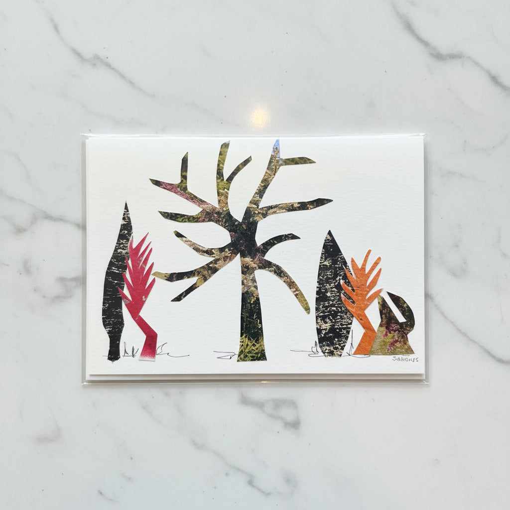 Forest Collage Art Cards