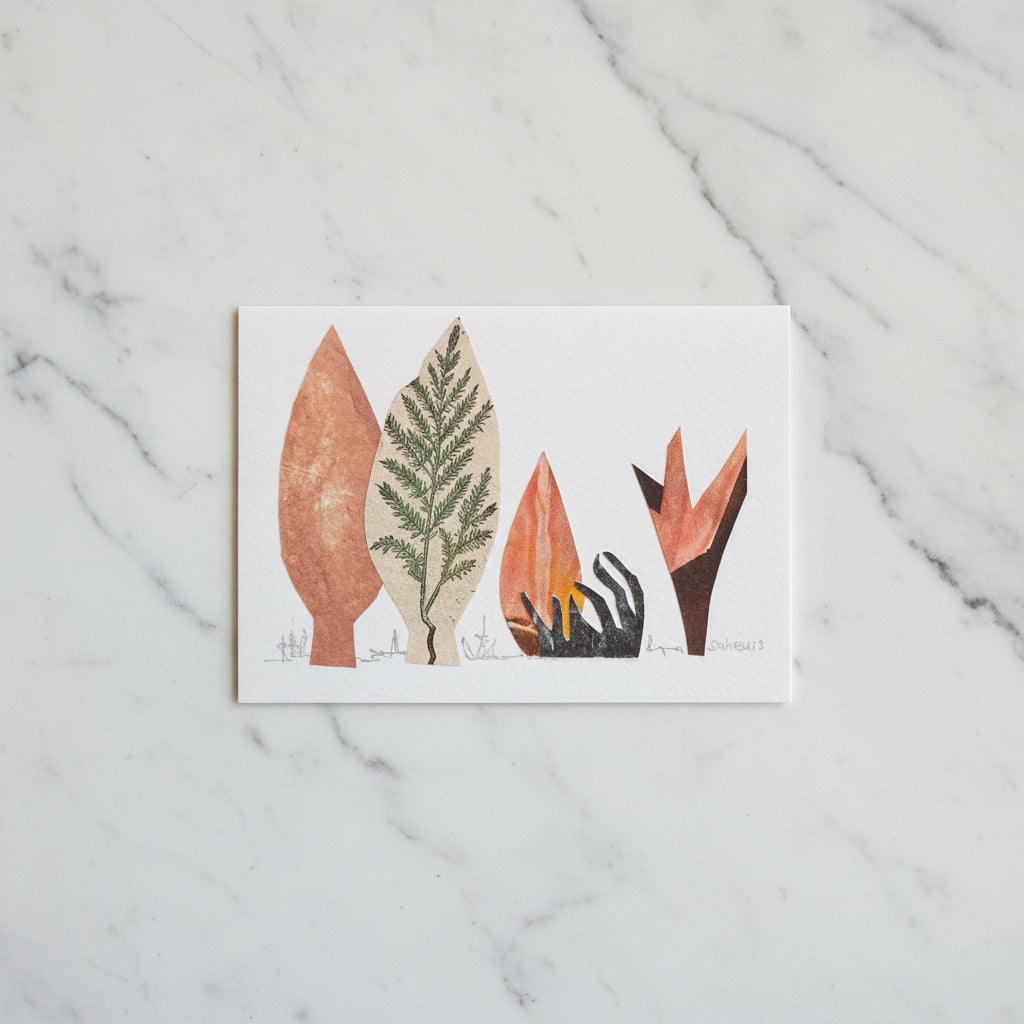 Forest Collage Art Cards