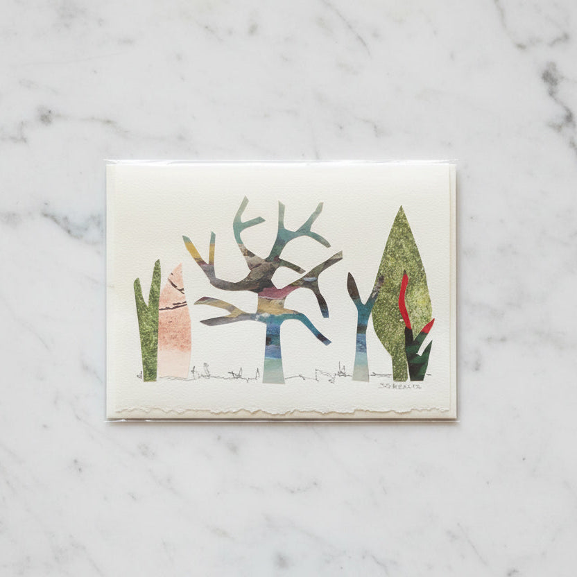Forest Collage Art Cards