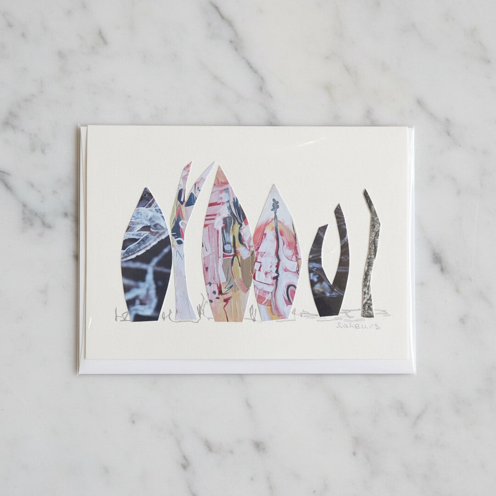 Forest Collage Art Cards
