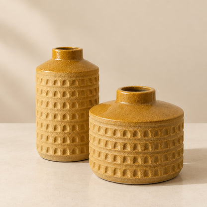Marigold Textured Vase