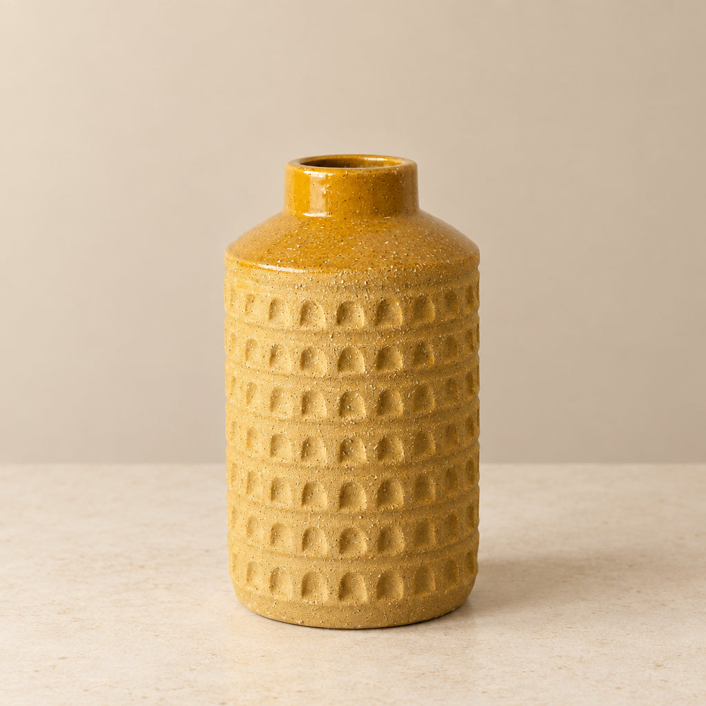 Marigold Textured Vase