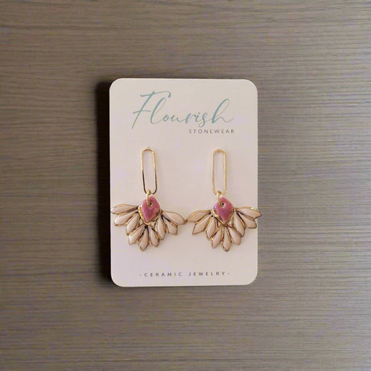Pink Petal with Gold Accent
