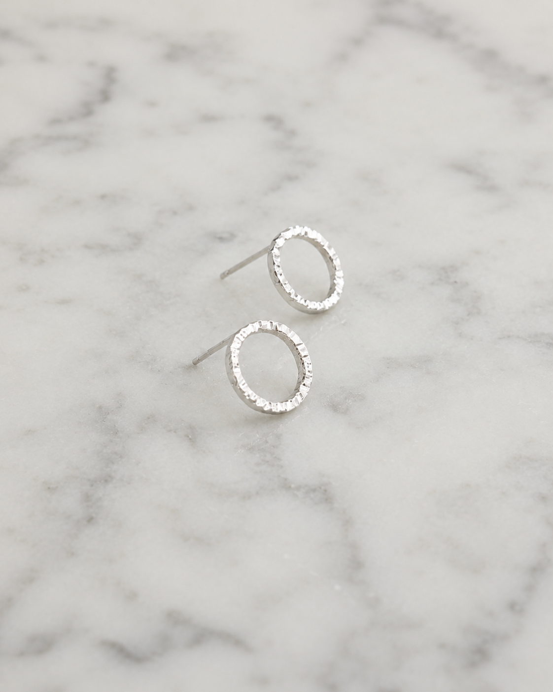 Small Circle Stud Earrings