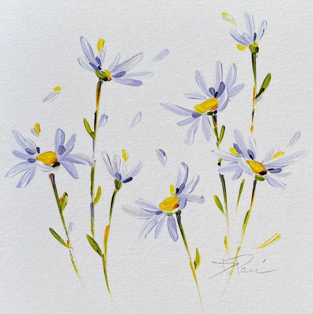 Floral Art Cards Pack of Three