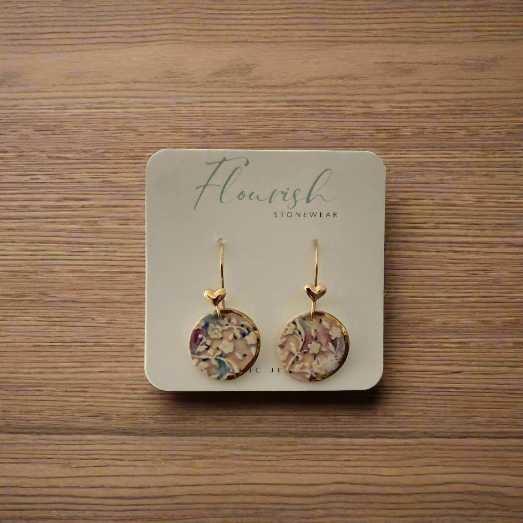 Floral Circle with Heart