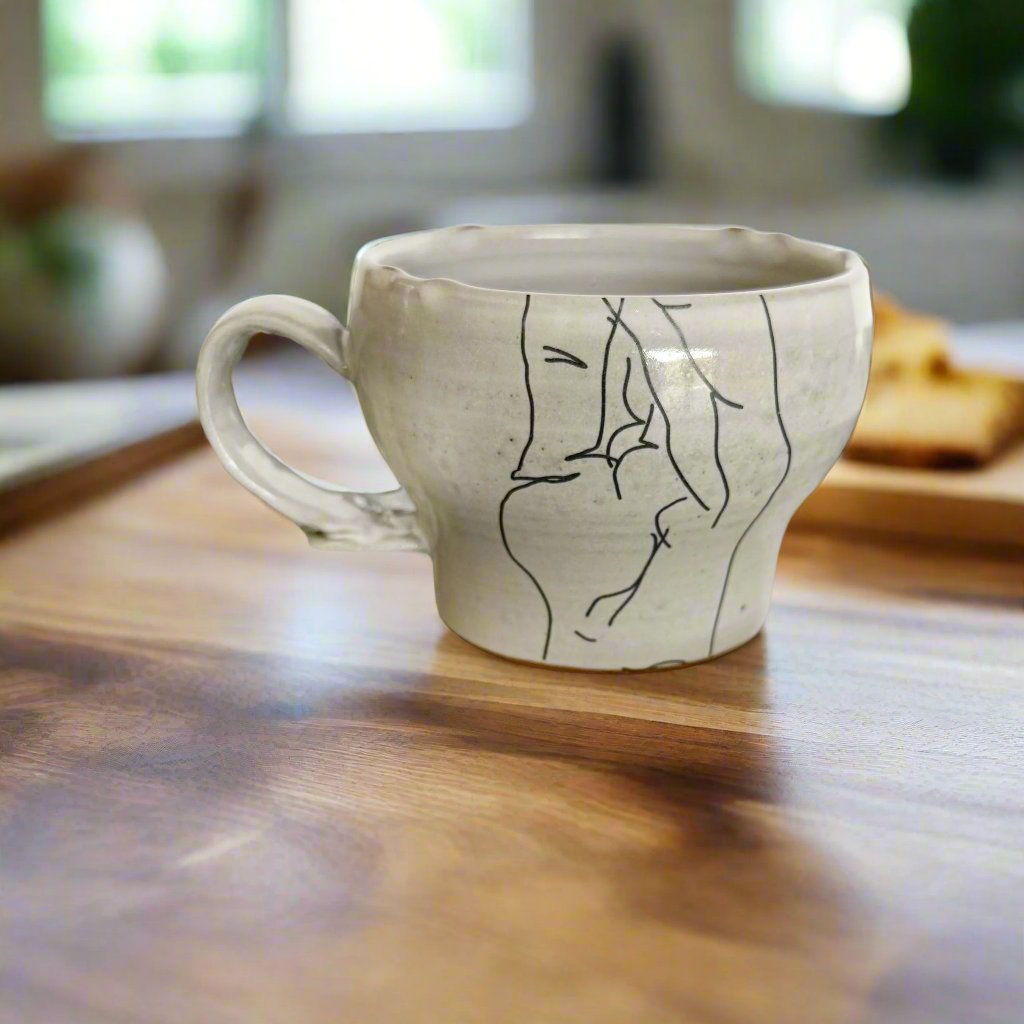 Ceramic Hand Motif Mugs