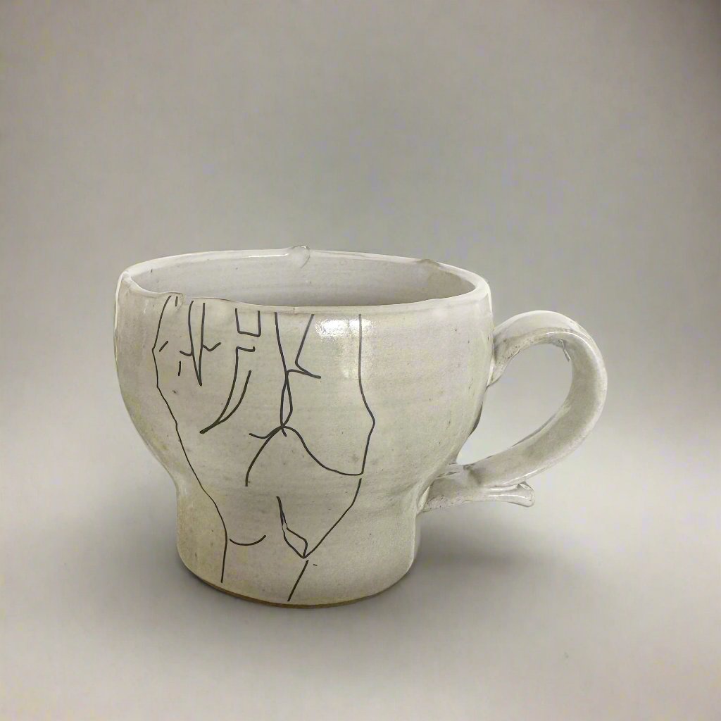 Ceramic Hand Motif Mugs