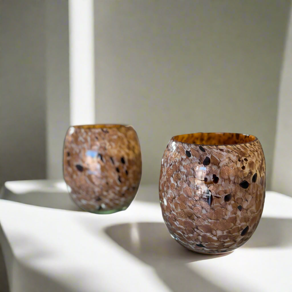 Bronze Glass Votives