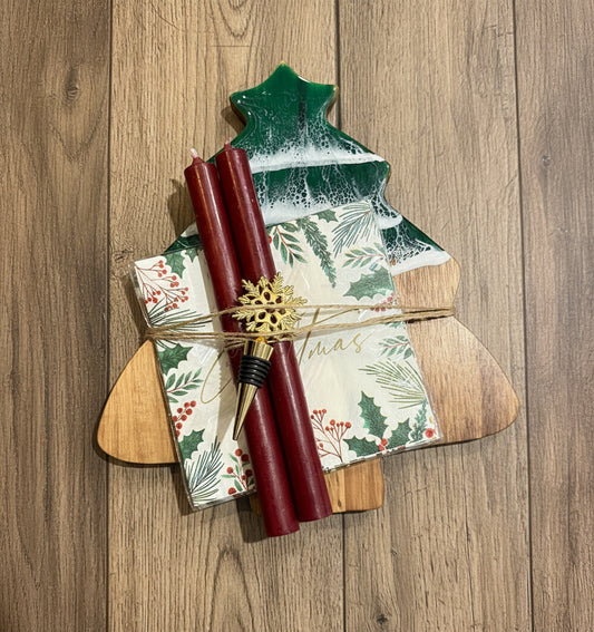 Resin Tree Charcuterie Set