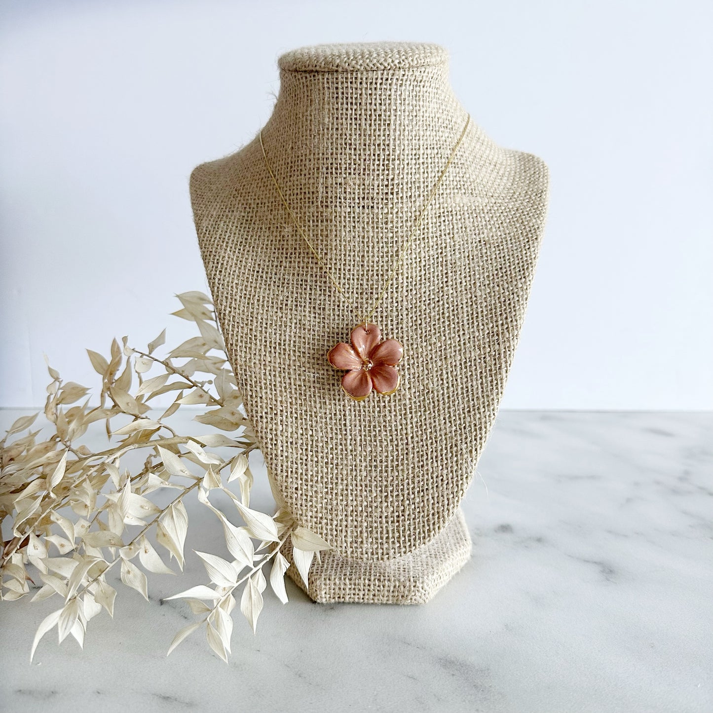 Floral Ceramic Necklace