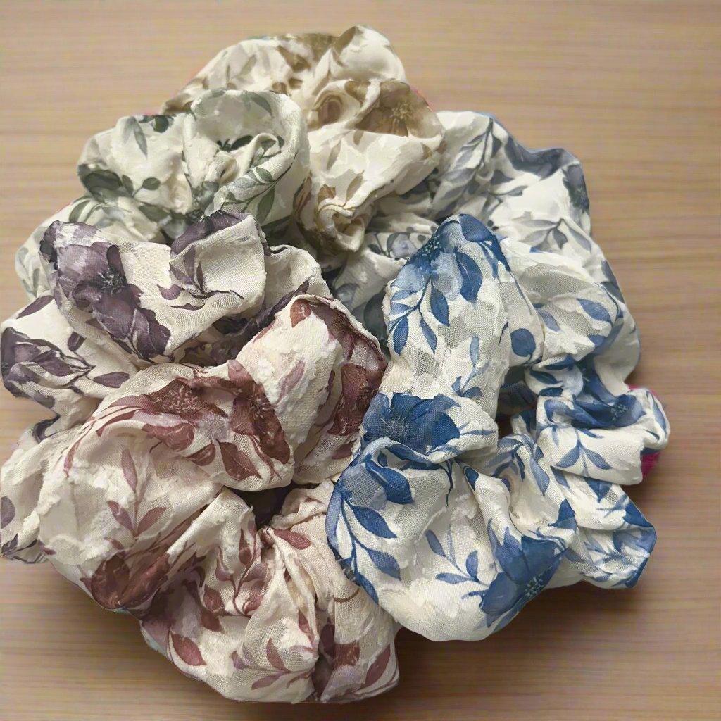 Floral Hair Scrunchie