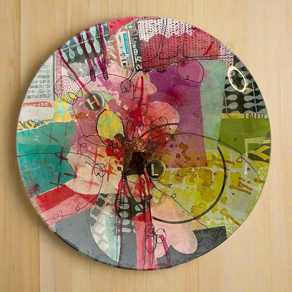 "Flower Bomb" Large Glass Bowl
