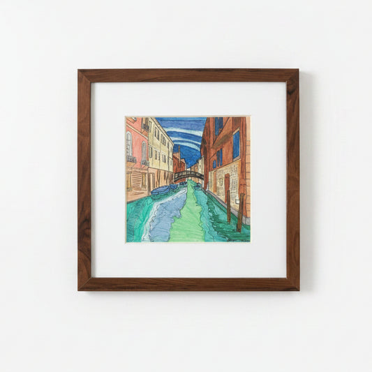Watercolour of venice Italy