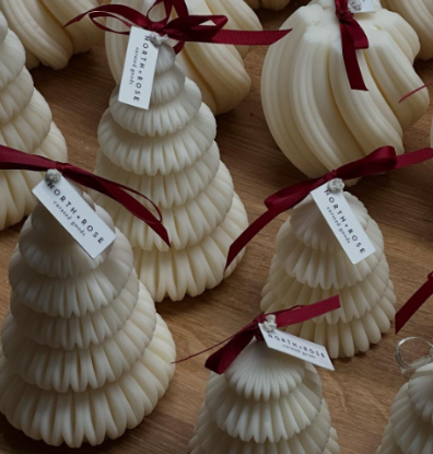 Christmas Tree Sculptural Candle