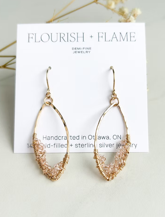 Gold Eclipse with Bead Accent