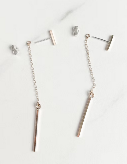 Still Unwavered Bar Dangle Earring
