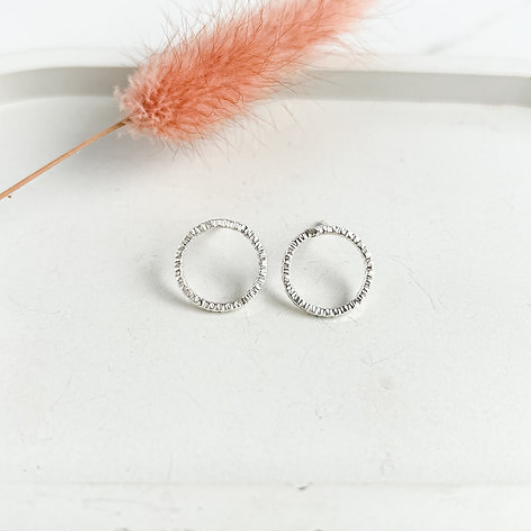 Arielle Circle Stud Earrings