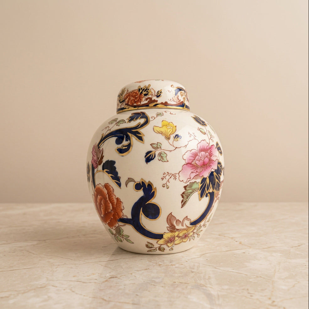 Floral Chinoiserie Jar