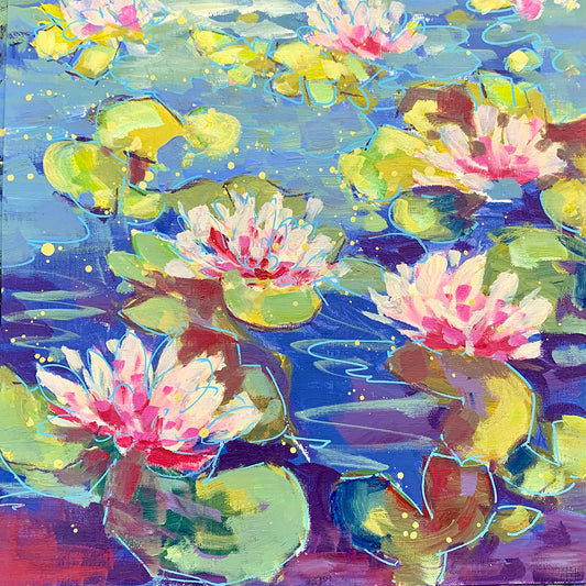 Seven Water Lilies