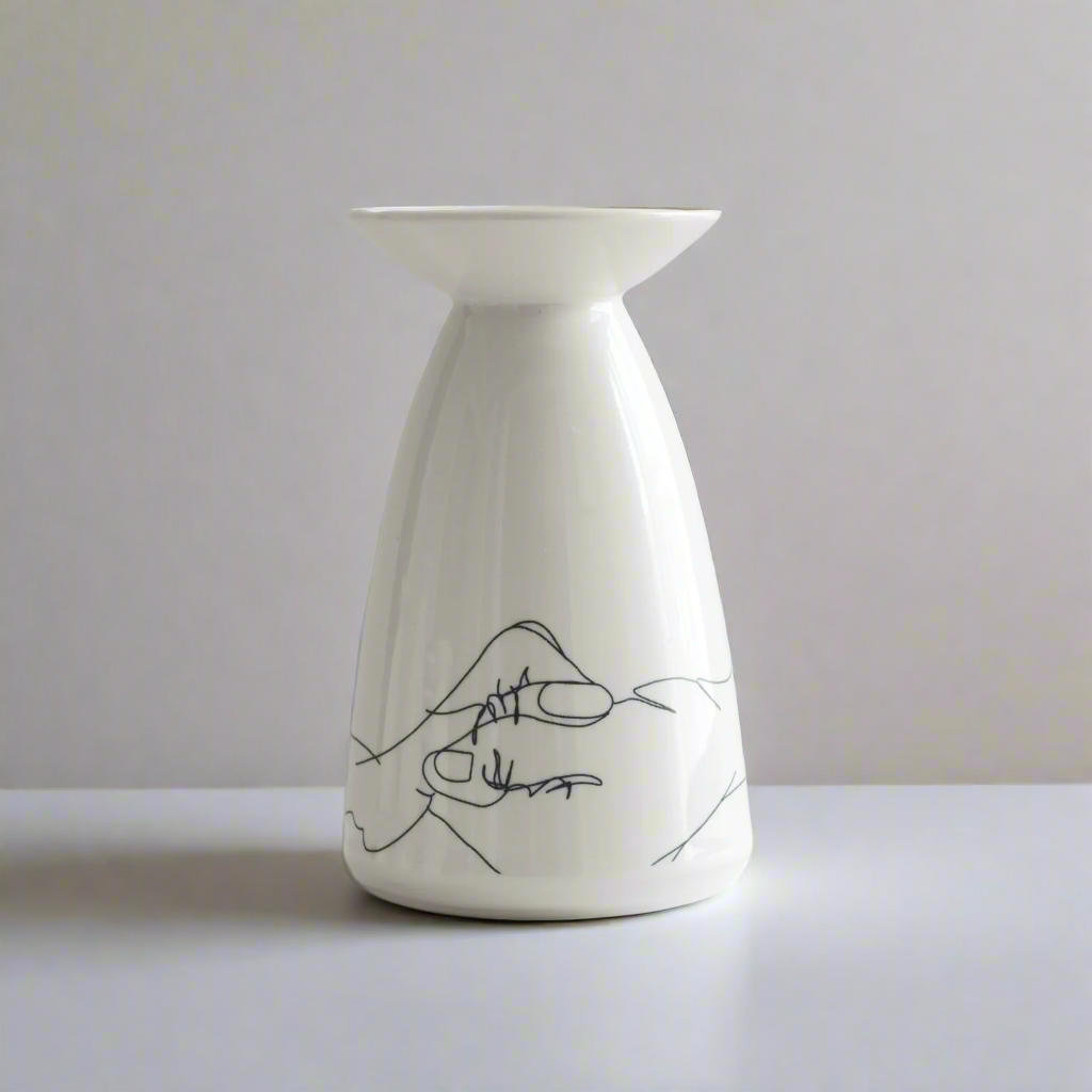 Ceramic Hand Motif Vase