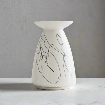 Ceramic Hand Motif Vase