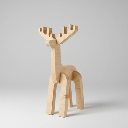 Forced Creations Wooden Reindeers