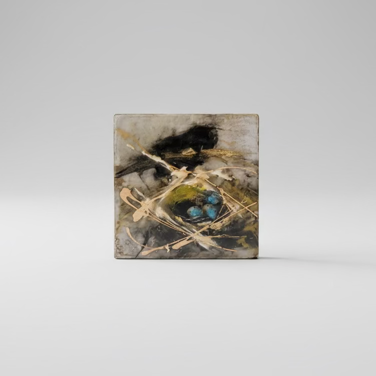 4x4 Encaustic on Wood