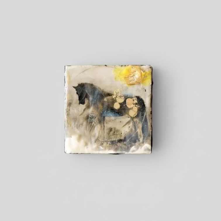 4x4 Encaustic on Wood