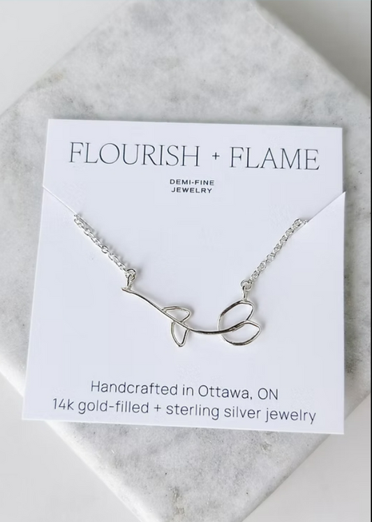 Silver Tulip Necklace
