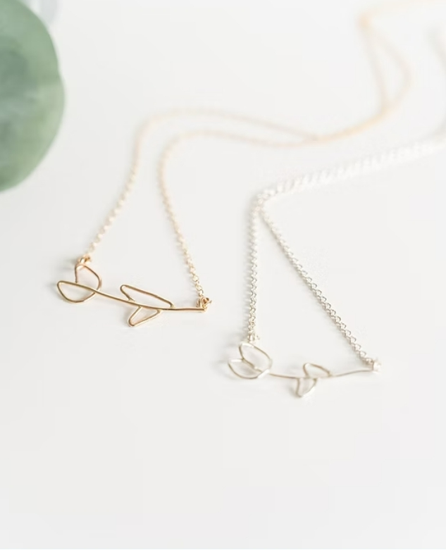Silver Tulip Necklace